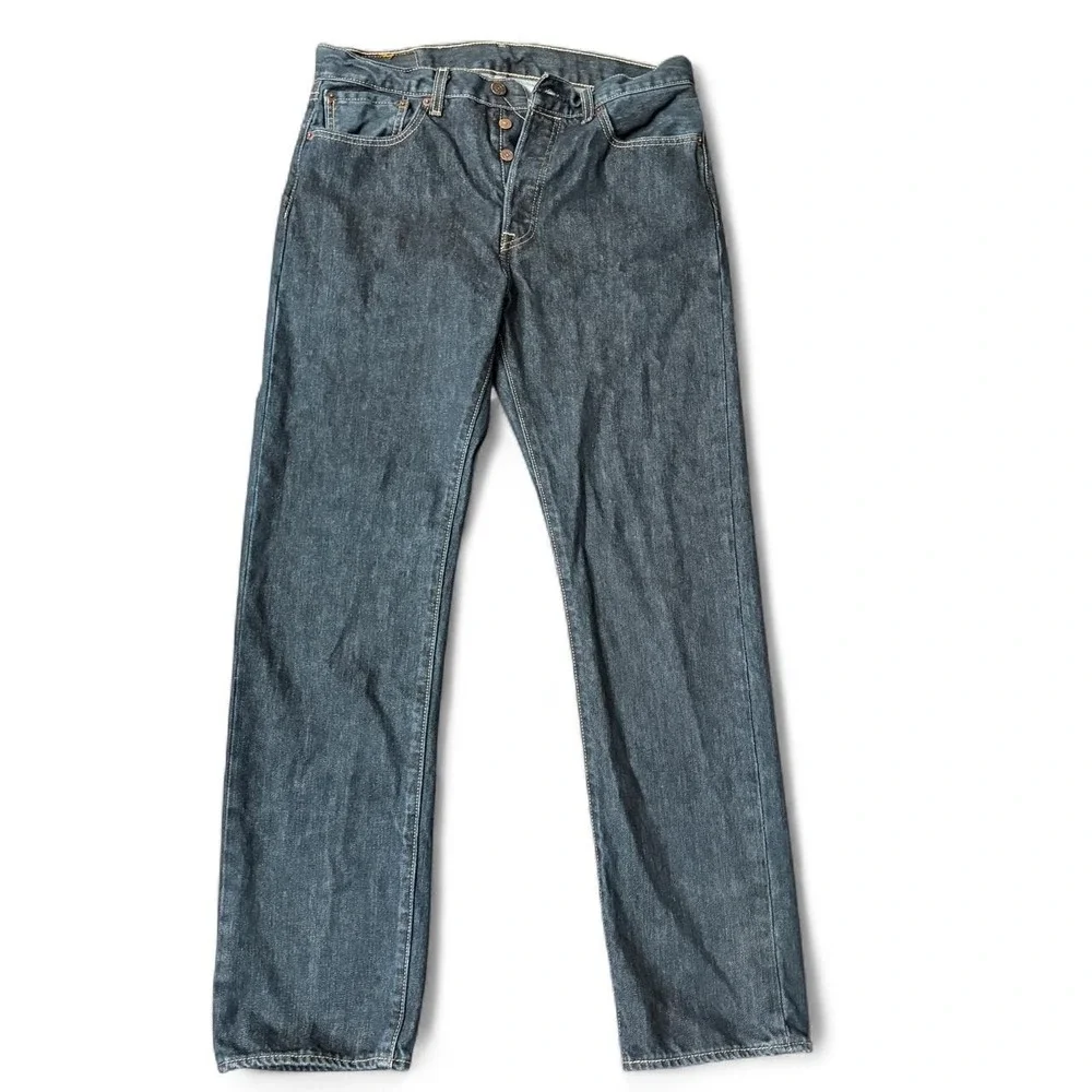 Levi's 501 Men's 32x32 Original Fit straight leg jeans dark indigo Y2K preppy